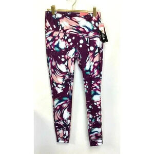 Zelos Womens Multicolor Tie Dyed Ankle Length High‎ Rise Leggings Size Small NWT